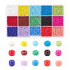 195G 15 Colors Glass Seed Beads SEED-YW0001-11B-1
