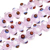 Handmade Bumpy Lampwork Beads Strands LA-CBA05D6-01-13-1