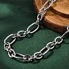 Non-Tarnish 304 Stainless Steel Figaro Chain Necklaces NJEW-O124-03P-1