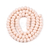 Opaque Solid Color Imitation Jade Glass Beads Strands LS-EGLA-A044-P6mm-D05-3