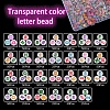 1200Pcs 24 Style Transparent Acrylic Enamel Beads MACR-YW0001-66-2