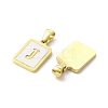 Ion Plating(IP) 304 Stainless Steel Pave Shell Pendants STAS-G327-01G-J-2
