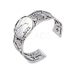 Constellation Alloy Open Cuff Bangles for Women Men BJEW-C064-01AS-04-1