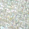 UV Plating Luminous Transparent Acrylic Beads OACR-P010-11E-3