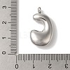 Non-Tarnish 304 Stainless Steel Pendants STAS-M017-08P-03-3