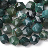 Natural Moss Agate Beads Strands G-F523-37-6mm-2