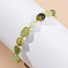 Natural Xiuyan Jade Beaded Bracelets for Women G-P563-07P-09-1