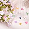 Light Gold Plated Acrylic Charms PALLOY-SC0002-58-4