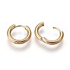 Ion Plating(IP) 304 Stainless Steel Huggie Hoop Earrings X-EJEW-O087-06B-2