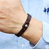 1Pc Punk Retro Ethnic Style Handmade Leather Bracelet Couple Literary Hand Strap Men BJEW-CL0001-02A-4