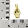 Brass Micro Pave Cubic Zirconia Charms KK-M283-13I-02-3