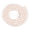 Opaque Solid Color Electroplate Glass Beads Strands EGLA-A039-P2mm-A06-3