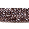 Transparent Electroplate Glass Beads Strands EGLA-A039-T2mm-A05-1