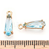 Faceted Glass Pendants GLAA-T010-004E-3