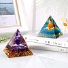Amethyst Crystal Pyramid Decorations JX069A-4