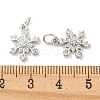 Rack Plating Brass Micro Pave Clear Cubic Zirconia Pendants X-KK-B093-04A-P-3