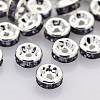 Brass Rhinestone Spacer Beads RB-A014-Z6mm-18S-NF-1