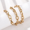 8MM 304 Stainless Textured Oval Link Chain Necklaces SA-CBA725A-26G-2