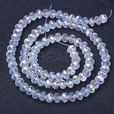 Electroplate Glass Beads Strands EGLA-A044-T1mm-B19-1