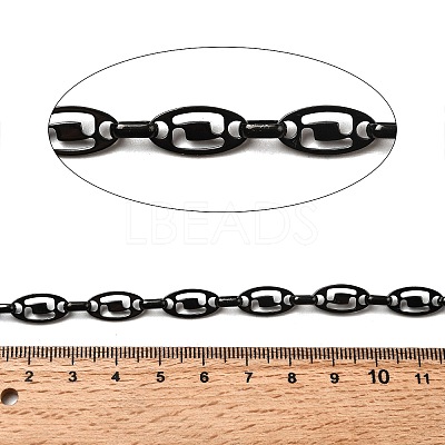 304 Stainless Steel Oval Link Chains CHS-S012-25B-1