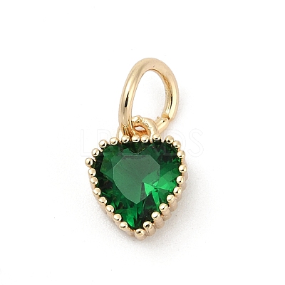 Brass Micro Pave Cubic Zirconia Pendants KK-H204-01KCG-06-1
