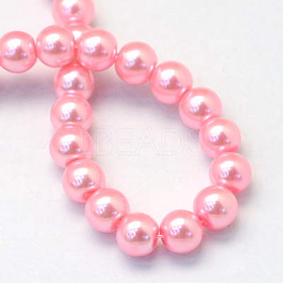 Baking Paint Glass Pearl Bead Strands X-HY-Q003-3mm-53-1