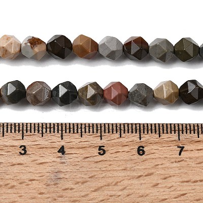 Natural Picasso Jasper Beads Strands G-Z119-A25-01-1