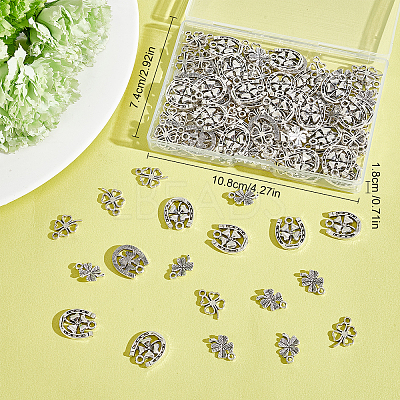 150Pcs 3 Style Tibetan Style Alloy Pendants FIND-SC0003-72-1