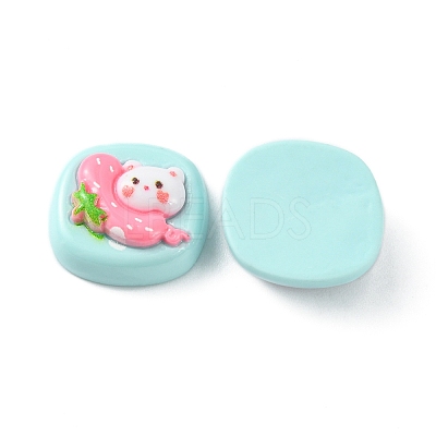 Opaque Cute Cartoon Resin Cabochons LS-CRES-O006-06E-1