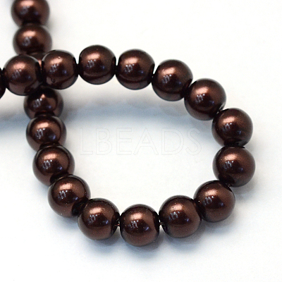 Baking Paint Glass Pearl Bead Strands X-HY-Q003-3mm-40-1
