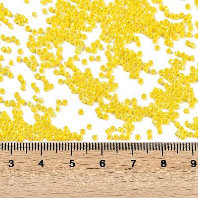 Opaque Colours Luster Glass Seed Beads SEED-H003-12E-1