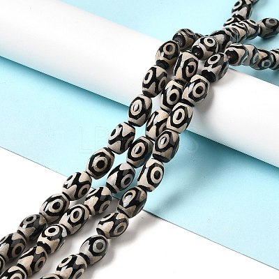 Tibetan Style dZi Beads Strands G-F726-A02-1