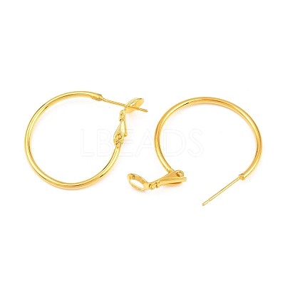 Brass Hoop Earrings KK-I665-26A-G-1