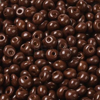 6/0 Opaque Baking Paint Glass Seed Beads X1-SEED-M012-02A-14-1