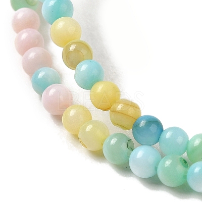 Ice Cream Color Dyed Natural Freshwater Shell Beads Strands X1-SHEL-G018-01C-1