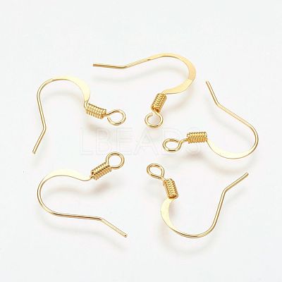 Brass French Earring Hooks X-KK-Q366-G-NF-1