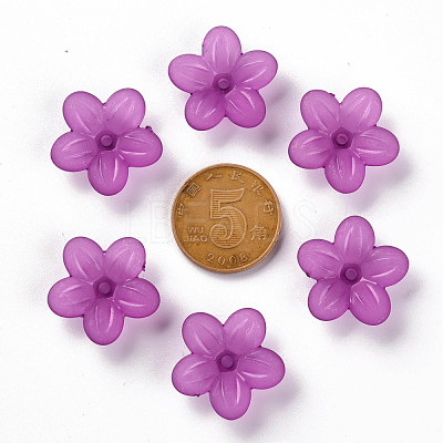 Frosted Acrylic Bead Caps MACR-S371-08A-743-1