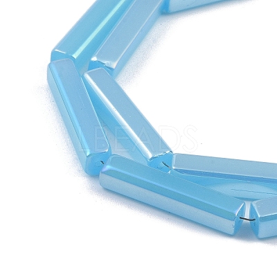 Electroplate Glass Beads Strands EGLA-Q128-11A-AB04-1
