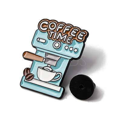Coffee Themed Enamel Pin LS-JEWB-P050-01A-EB-1
