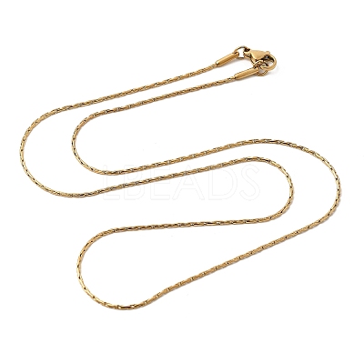 304 Stainless Steel Boston Chain Necklaces STAS-O053-16G-1
