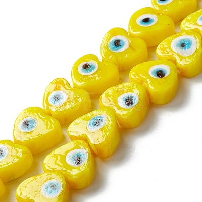 Handmade Evil Eye Lampwork Beads LAMP-F021-02C-1