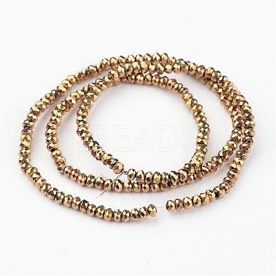 Electroplate Glass Bead Strands EGLA-G014-2mm-FP02-1
