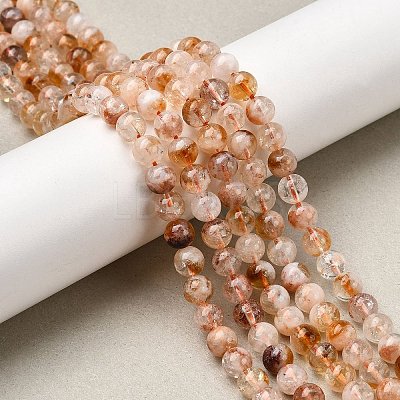 Heated Natural Citrine Beads Strands G-S362-105B-1