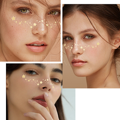 10Pcs Transfer Sticker Proof Removable Temporary Tattoos Stickers DIY-SP0003-65A-07-1