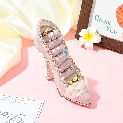 Resin High Heels Jewelry Rind Display Stands ST-CJ0034-05-1