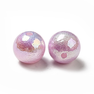 UV Plating Iridescent ABS Plastic Beads SACR-A001-05D-1