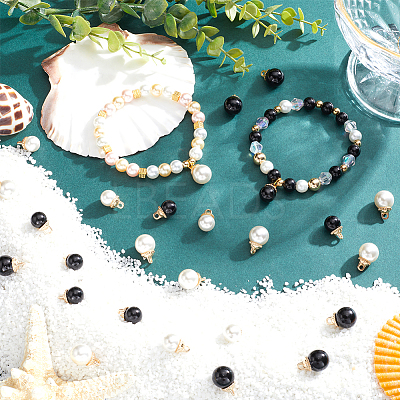 40Pcs 4 Styles Alloy Pendants FIND-SC0009-67-1