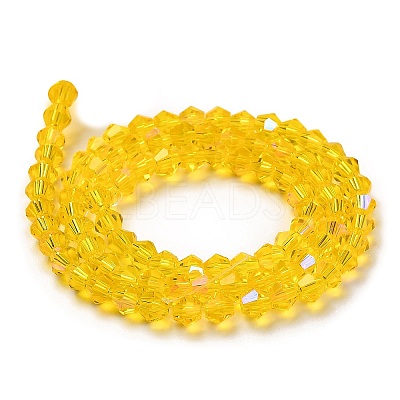 Transparent Electroplate Glass Beads Strands LS-EGLA-A039-T4mm-L22-1