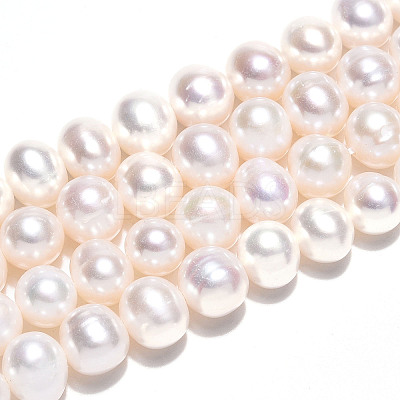 Natural Cultured Freshwater Pearl Beads Strands PEAR-N016-07B-1