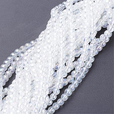 Glass Bead Strands GR6mm-01Y-AB-1
